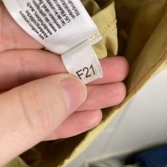 NWT Eileen Fisher Stand Collar Hidden Hood Cotton Blend Coat in Straw WMS XS - Picture 7 of 13